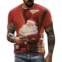 Božićne golf majice za muškarce Muške modne casual Sports Ffitines na otvorenom 3D digitalni tisak majica