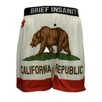 Kratka ludila muške bokserske kratke hlače Donje rublje Republika California Print