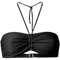 Ženski bikini Top kupaći odjevni kostim Halter String Selly Tie Spaghetti Trake za omotač Cheeky bikini
