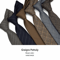 Skinny pleteni kravata Vintage Mješoviti uzorak casual 2.4 Negrtie - razni dizajn, XZ-150