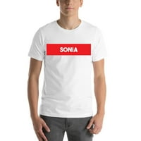 Nedefinirani pokloni XL Super crveni blok Sonia majica s kratkim rukavima