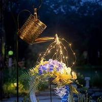 Vanjski solarni vrtni dekor, vodootporan zavodnica može pejzažna svjetla sa LED, retro metalnim čajnim