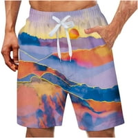 Muška modna plivanja Brzo suhe 3D tiskane lagane ploče na plaži s džepovima