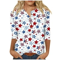Košulje za žene za žene Slatko cvijeće Ispiši grafičke teene bluze casual plus veličine osnovnih vrhova