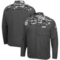 Muški colosseum charcoal James Madison Dukes OHT vojna zahvalnost Digi Camo puni zip jakna