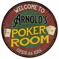 Arnold's Poker soba 12 okrugli metalni znak kuhinjski bar zidni dekor 200120034247