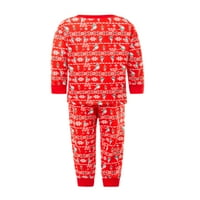 Sudnice podudaranja porodice pidžame postavlja Božićne PJ-ove s Xmas stablom tiskanim vrhovima + hlače
