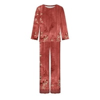 Inleife ženske pidžame postavlja ženske titije za priključak za spavanje kratkih rukava i hlače koje