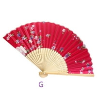 Follure Home Decor Papir Fans Postavite vintage bambusove preklopne ruke cvjetni ventilator kineske