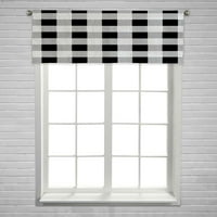 Crno bijeli drvosječastog plairana prozora za zavjese za zavjese