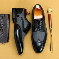 Francuske rubove muške velike veličine britanskog stila kožne cipele Boja podudarajuća cipele čipke