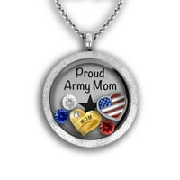 Vojska mama ogrlica ponosna vojska mama poklon nakita za mamu majke nakit za ponosnu vojnu mamu poklon