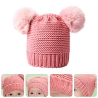Dječji šešir plišane kuglice bebe šešir lijep zimski topli pleteni