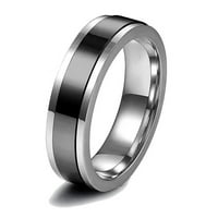 Prstenovi od nehrđajućeg čelika za muškarce žene Vintage Wide prstenovi Angažovanje prijateljstva prstenaste