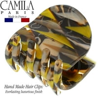 Pariz CP francuski kopča za žene, male ručno rađene senf, djevojke kandža za kosu klipna čeljusti modni