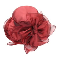 Proljetna ljetna mreža Suncehade Hat Flower Temperament Vjenčanica Hat Sun Dome Veliki rub Hat Modni