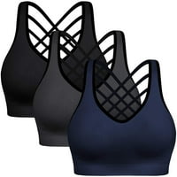 Podstavljeni strapski sportski grudnjaci za žene - Activewewer vrhovi za jogu trčanje fitness