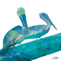 Akvarel pelican II poster Ispis Julie Derice