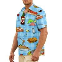 Muška košulja Summer Havajska majica Grafički print Kubanski ovratnik Žuta Ležerne prilike za odmor