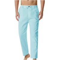 Teretne pantalone za muškarce pamučne pantalone sa elastičnim strukom izvlačenja dnevne casual pantalone