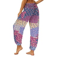 Yoga hlače gamaše za žene modne casual labave joge pantalone Baggy casual cvjetovi harem hlače
