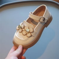 Quealentne djevojke sandale small-madler Jelly sandale veličine djevojke kožne cvijeće Dizajn meko okrugli