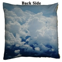 Bijeli oblak Reverzibilna sirena Sequin jastuk na jastuku Početni dekor jastuk