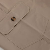 Aurouralne ženske kratke hlače Ženska modna casual pune boje visoke struk teretni hlače A-line labave