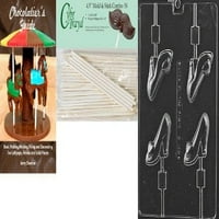 Cybrtrayd 'cipela s visokom petom lolly' tate i mame Kalup za čokolade sa lizačkim palicama i čokoladnim