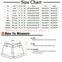 Awdenio Ljetne hlače za žene čišćenje Ženske ljetne čvrste pet bodova Velike veličine pamučne pantalone