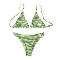 SHPWFBE kupaći kostim žena podstavljena odjeća za plažu Push up set bikini cvjetni slučajni kupaći kostimi