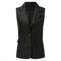 Blazers za kaput od ženskog prsluka Ležerne otvorene kancelarijske kancelarijske jakne