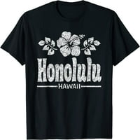 Honolulu Hawaii Cvijeće u nevolji majica bijele tiskane