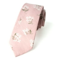 Proljetni pojam muške cvjetne print pamučne mršave kravate