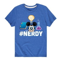 Disney Emoji - Nerdy Mickey - grafička majica kratkih rukava za mlade i mlade