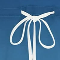 Ljetna mini haljina za žene elastični struk V-izrez rukava za rezanje haljina