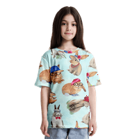 Djevojka dječaci Uskršne odjeće kratki rukav zeko 3D print majica, dijete, 07