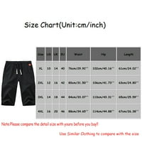 Muške hlače Joggers Solid Plus sizene posteljine Džebote za zavoj telete za muškarce