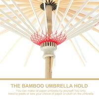 Kružni krovni okvir Drveni parasol Skeletni držač rekvizicije vjenčani dekor Foto Prop DIY suncobrani
