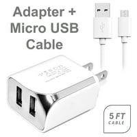 Za Alcatel Jitterbug pametne mobitele komplet za dodatni komplet u zapremnik [2. AMP USB kućni punjač