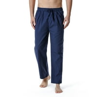 Pajamske hlače Muške muške posteljine labave casual elastične strugove Hlače Yoga hlače Početna Hlače