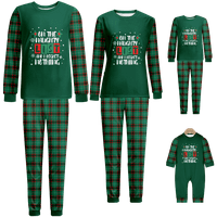 Porodica podudaranje božićne pidžame pamuk noćne odjeće Xmas dugi rukav PJS do 8XL