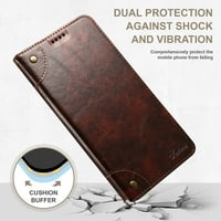 Samimore za poklopac novčanika Samsung Galaxy S ultra 6,8 , PU kožna magnetska knjiga sklopiva Flip