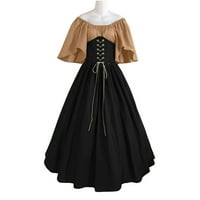 Youmao Haljina za čišćenje žena Vintage Cosplay Victorian Gothic Corset haljina, srednjovjekovna haljina