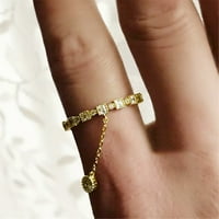 Frehsky prstenovi Angagement Round Cut cirkoni Žene vjenčani prstenovi Nakit za prstenove za žene Full