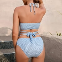 Aufmer ljetni štedni čišćenje ženskih bikini vrhovi kupaći kostimi Jedan kaiš dame vode čvrsti solor