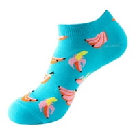 Čarape za žene Ženske djevojke Novelty Funny Slatke čarape za gležnjeve 3D Print uzorak dizajn Šarene