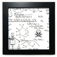 Calculus organski kesterijski eksperiment Crni kvadratni okvir Slika zidne tablete