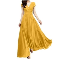 LOPECY-STA Cvjetne haljine za žene za žene s ramena Boho haljina ljeto crvena - l