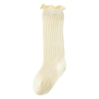 Ediodpoh babde čarape Modni novi uzorak tanke udobne i prozračne čarape Čarape Žuta s